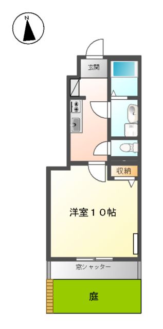 ソレイユⅡの間取り