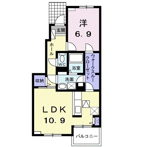 ファスプラージュAの間取り