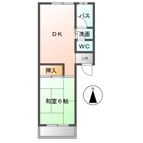 シャルマンパレスUⅠの間取り