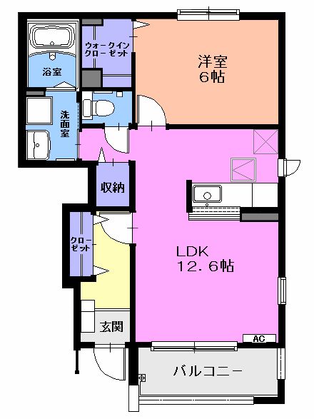 プラシード・K Bの間取り