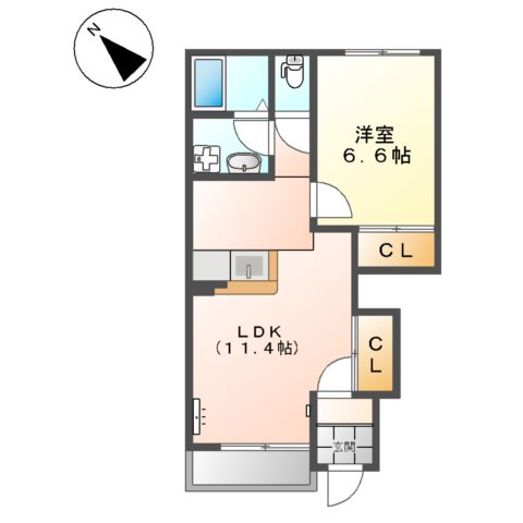 Green town Ⅱの間取り