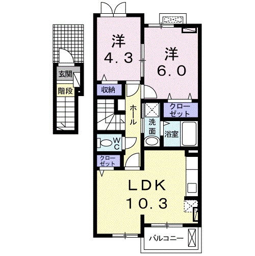 フェリチェートの間取り
