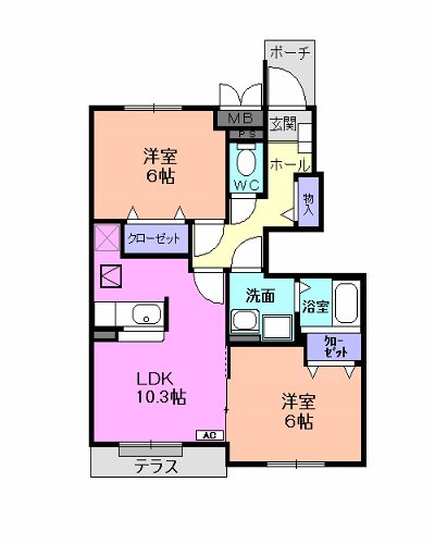 アンソリュームの間取り