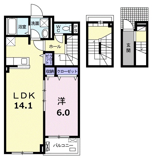 オランジュ・ウエストの間取り
