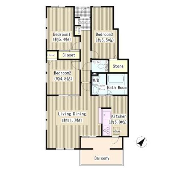 Comfort Stage Myodenの間取り