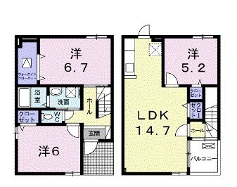 アンディ ファミリーの間取り