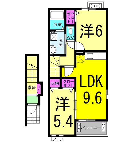 ベル ピアッツァ Ⅰの間取り