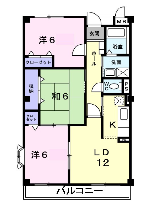 グリーン・フィールドの間取り