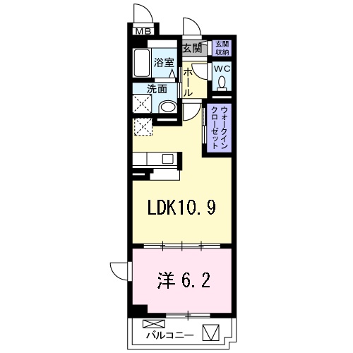 レジデンスハライチCの間取り