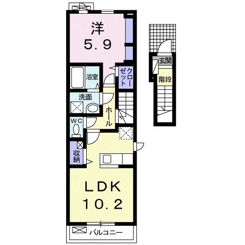 カトレア ハウスⅡの間取り