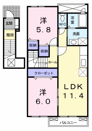 プレステージ タカトミBの間取り