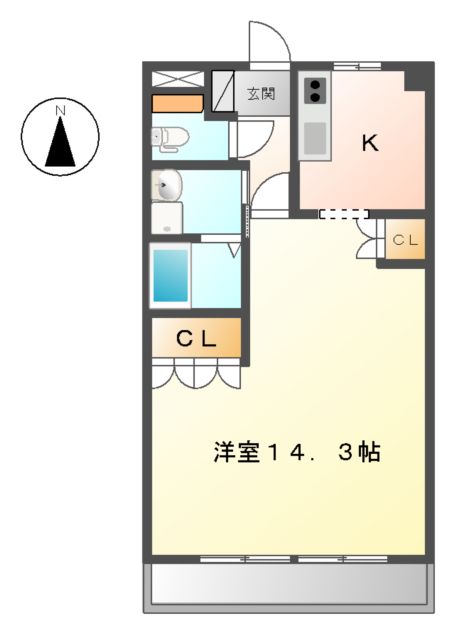 ハイムエスポワールの間取り