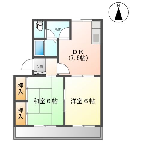 コンフォールシャトーの間取り