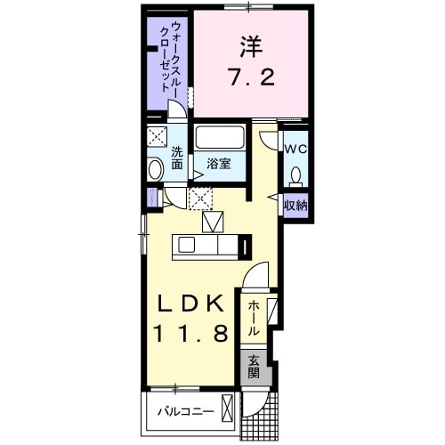 クレアージュ Ⅲの間取り