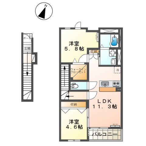 ラピスAの間取り