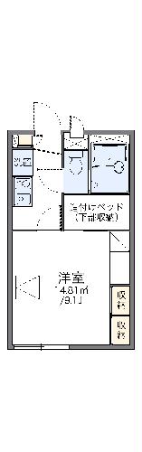 レオパレスファーストウィングの間取り
