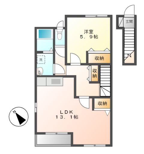 トップヒルズの間取り