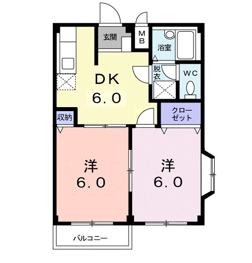 エルディム・小暮の間取り