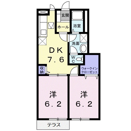 クレセント佃E(イースト)の間取り