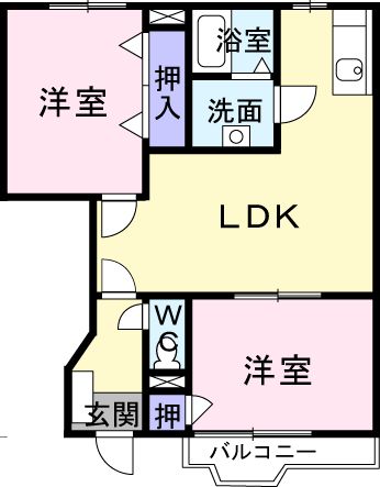 ハピネス・コバの間取り