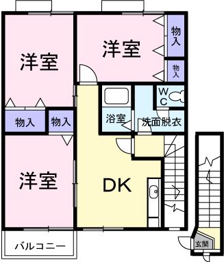 アティーズA棟の間取り
