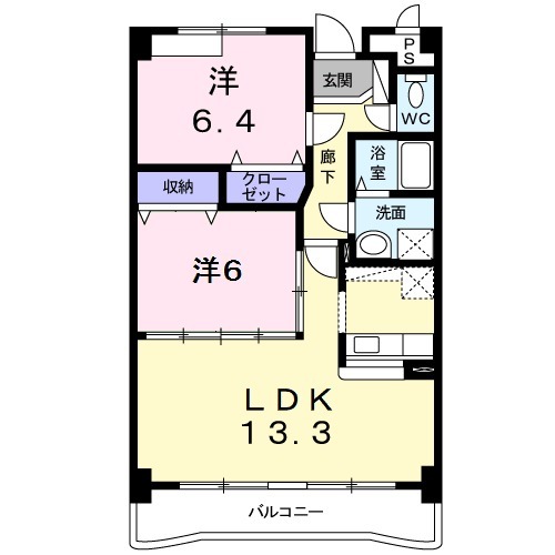 ロジュマンエスの間取り