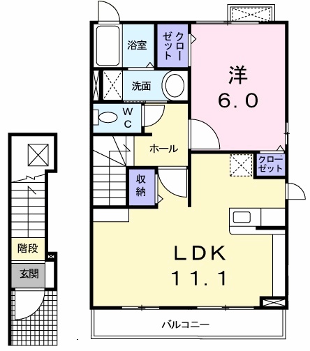 カーザ・ラッフィナートの間取り