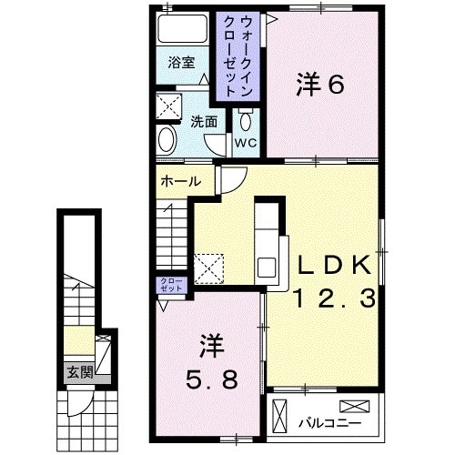 グレイスK アネックスBの間取り