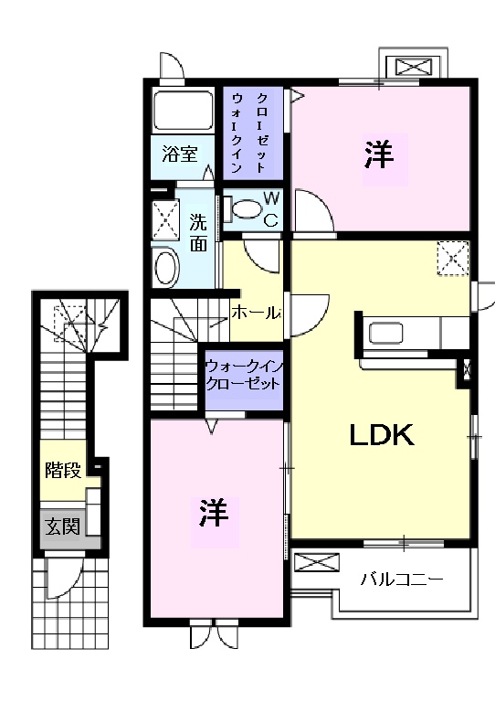 セレーノ スパッツィオⅠ・Bの間取り