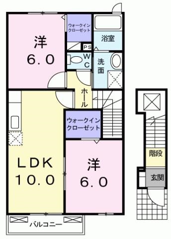 ミルトフリーデⅡの間取り
