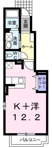 オリーブAの間取り