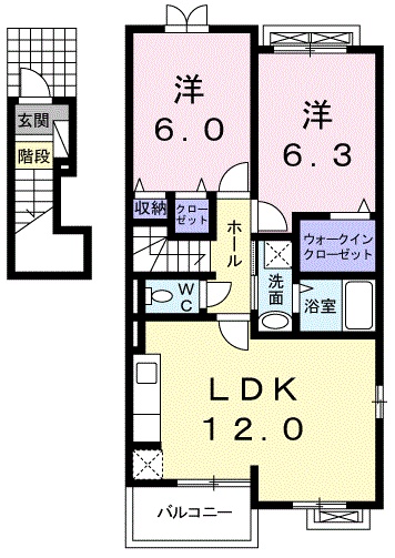スターポップ　Ｍ　Ⅱの間取り