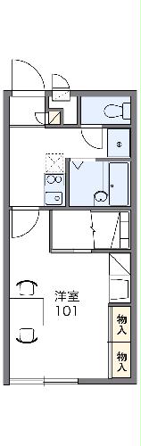 レオパレスケアンズの間取り