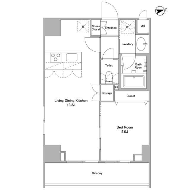 アスール北上野 の間取り
