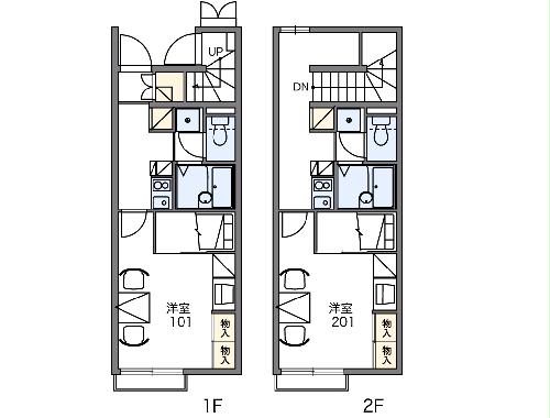 レオパレスグランメールの間取り