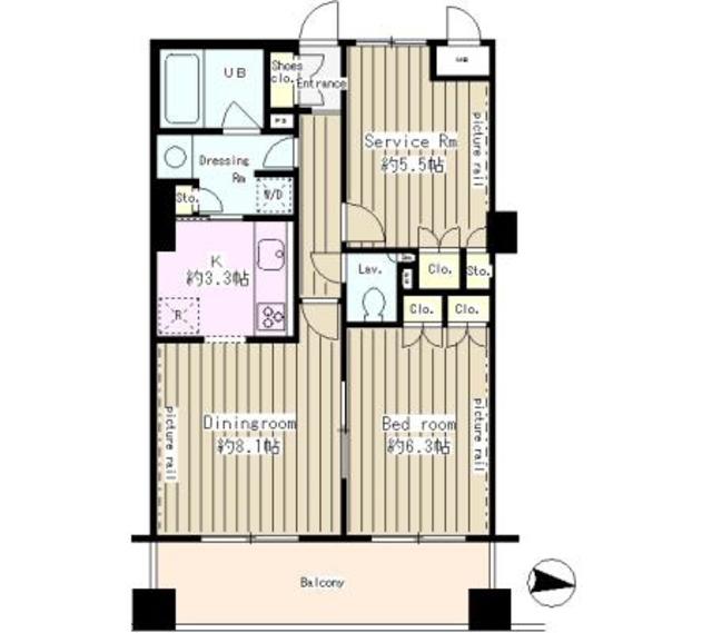 ＣＩＴＹ　ＰＬＡＣＥ　ＡＹＡＳＥ・405号室の間取り