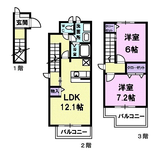 ステイブル神明の間取り
