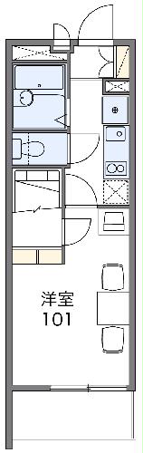 レオパレスリラ大南の間取り