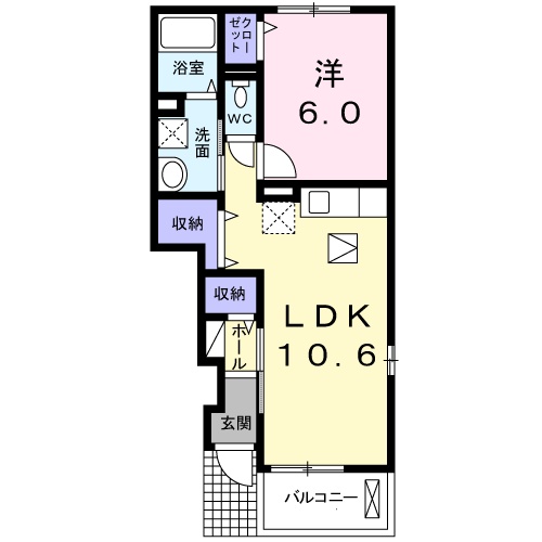 アバンツァート Ⅰの間取り
