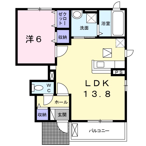 マハロ k.sの間取り