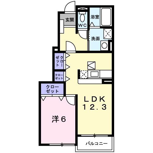 プリマ ヴェーラ Aの間取り