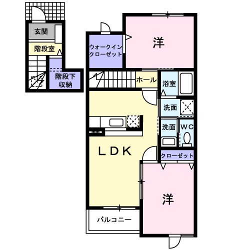 フォレスタあさひ Aの間取り