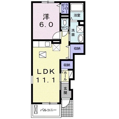 アバンツァート　Ⅰの間取り