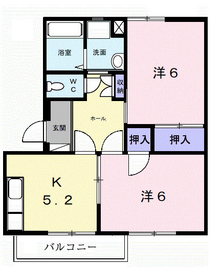 ラ・フォーレ星見ヶ丘Ⅱの間取り