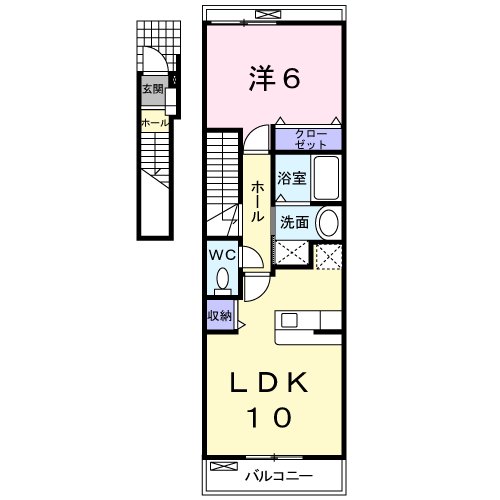 アヴニール Ⅰの間取り