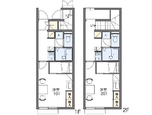 レオパレスラフォーレBの間取り