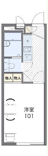 レオパレスビューテラスの間取り