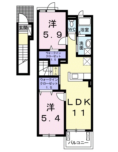 スペリア-ジュⅡの間取り