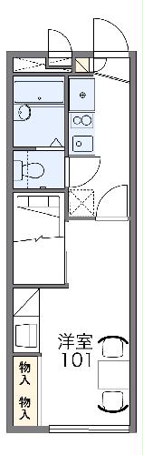 レオパレスキャロットの間取り