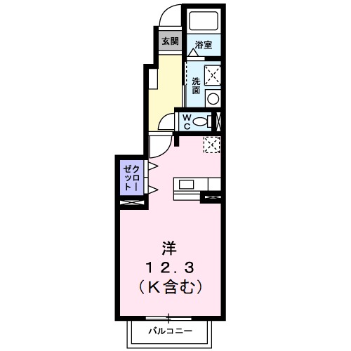 オプス田嶋Ⅱの間取り